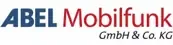 Offizielles Logo der Abel Mobilfunk GmbH & Co. KG: Schriftzug in Blau und Rot auf weißem Hintergrund.