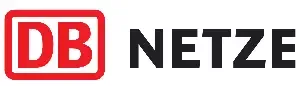 DB Netze Logo für Eisenbahninfrastruktur und Schienennetz