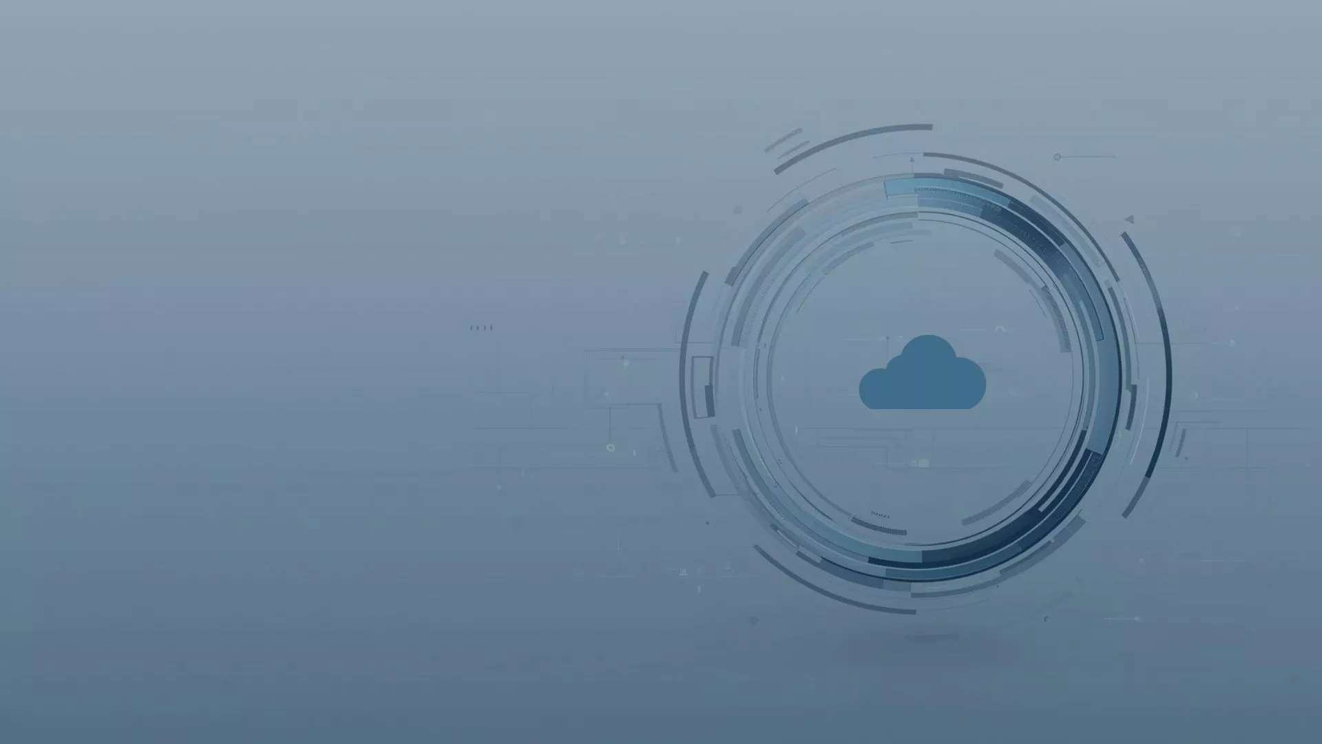 Digitale Transformation und modernes Endpoint Management: Futuristische Darstellung einer Cloud (Symbol für Microsoft Intune) in einem technologischen Netzwerk – visualisiert die effiziente Verwaltung von Windows Win32-Anwendungen durch Automatisierung, Standardisierung und transparente IT-Prozesse mit Lösungen wie dem Unified Application Manager.