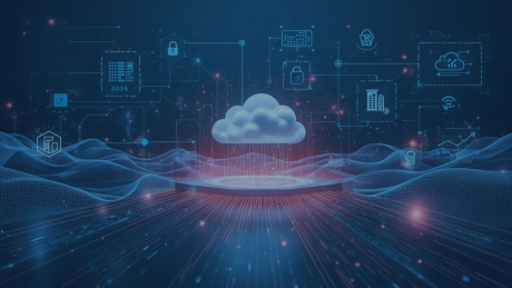 Top 5 Azure-Trends 2026: Zukunft der Microsoft Azure Cloud | audius Microsoft Azure Cloud 2026: Zentrale Plattform für KI-Integration, Zero-Trust-Security, hybride Multi-Cloud-Architekturen, FinOps und nachhaltige digitale Transformation. Das Bild zeigt eine futuristische Cloud-Infrastruktur mit Symbolen für KI, Datensicherheit, Automatisierung, globale Vernetzung und Hyperscale-Ressourcen – die fünf Top-Trends für strategische Innovation, Effizienz und datengetriebenes Wachstum in Unternehmen.